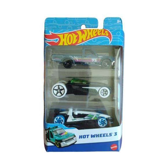 Набір машинок Hot Wheels 3 шт. 1:64 сірий, чорний, білий (K5904-19)